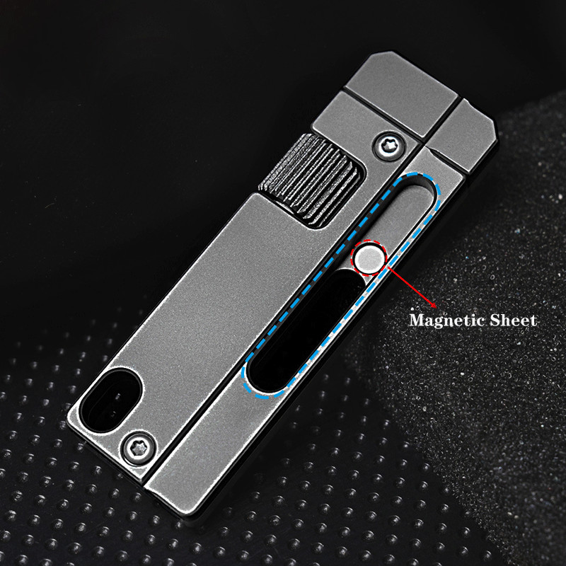 For EDC Titanium Alloy Multi Tool Adjustable Wrench Pocket With Bit Holder
