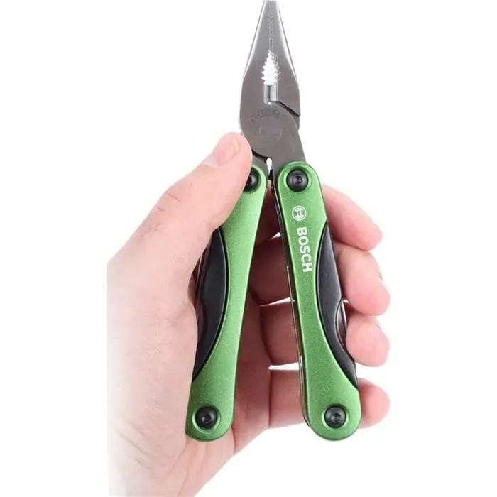 Japan NEW BOSCH Multi Tool 12-in-1 Plier Folding Knife Stainless 2609256D91