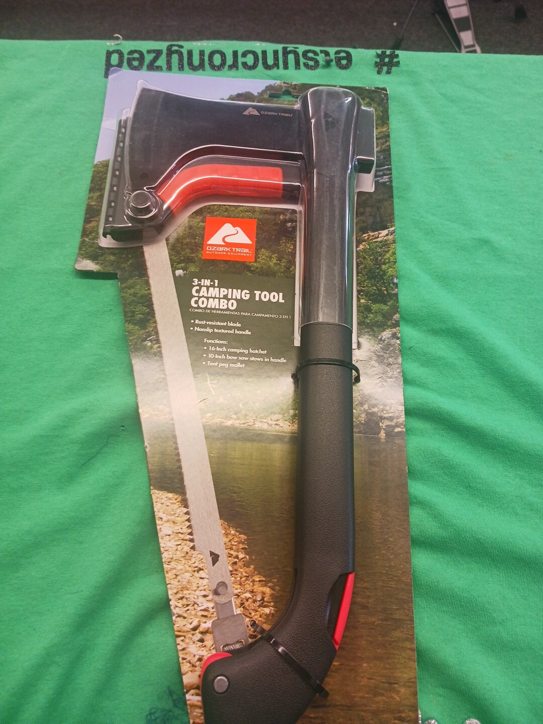 OZARK TRAIL 3 IN 1 CAMPING TOOL COMBO NEW