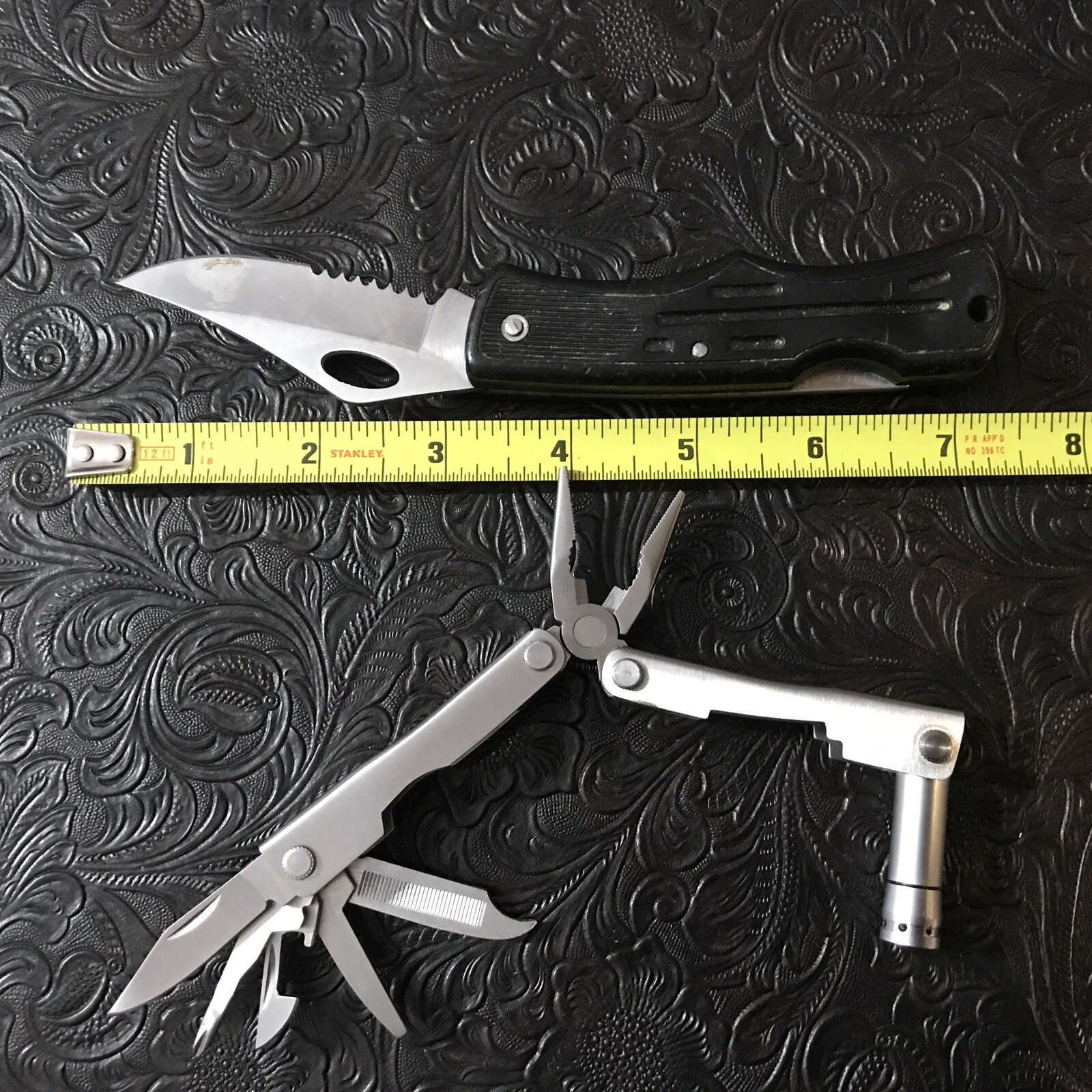 Steel Multi-tool With Pocket Clip And Pocket Knife