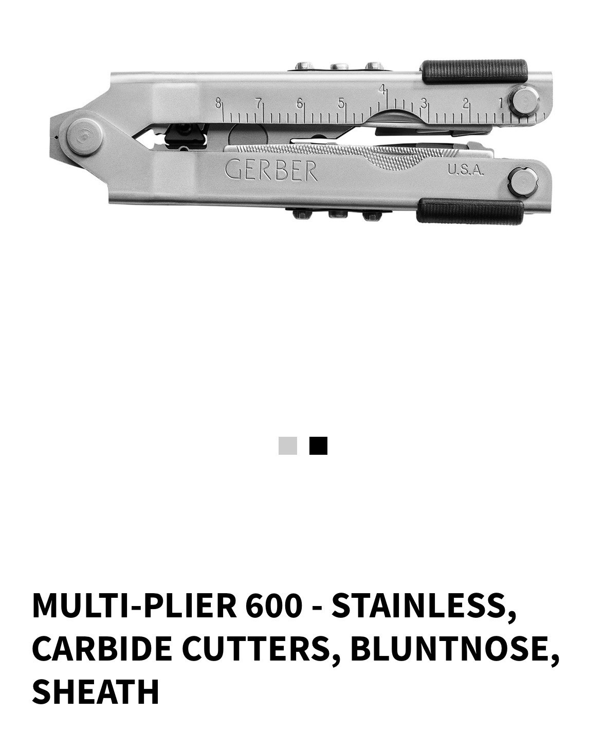 Gerber Multi-Plier 600 Blunt Nose G07500GN MP600 Stainless Carbide Cutters NEW