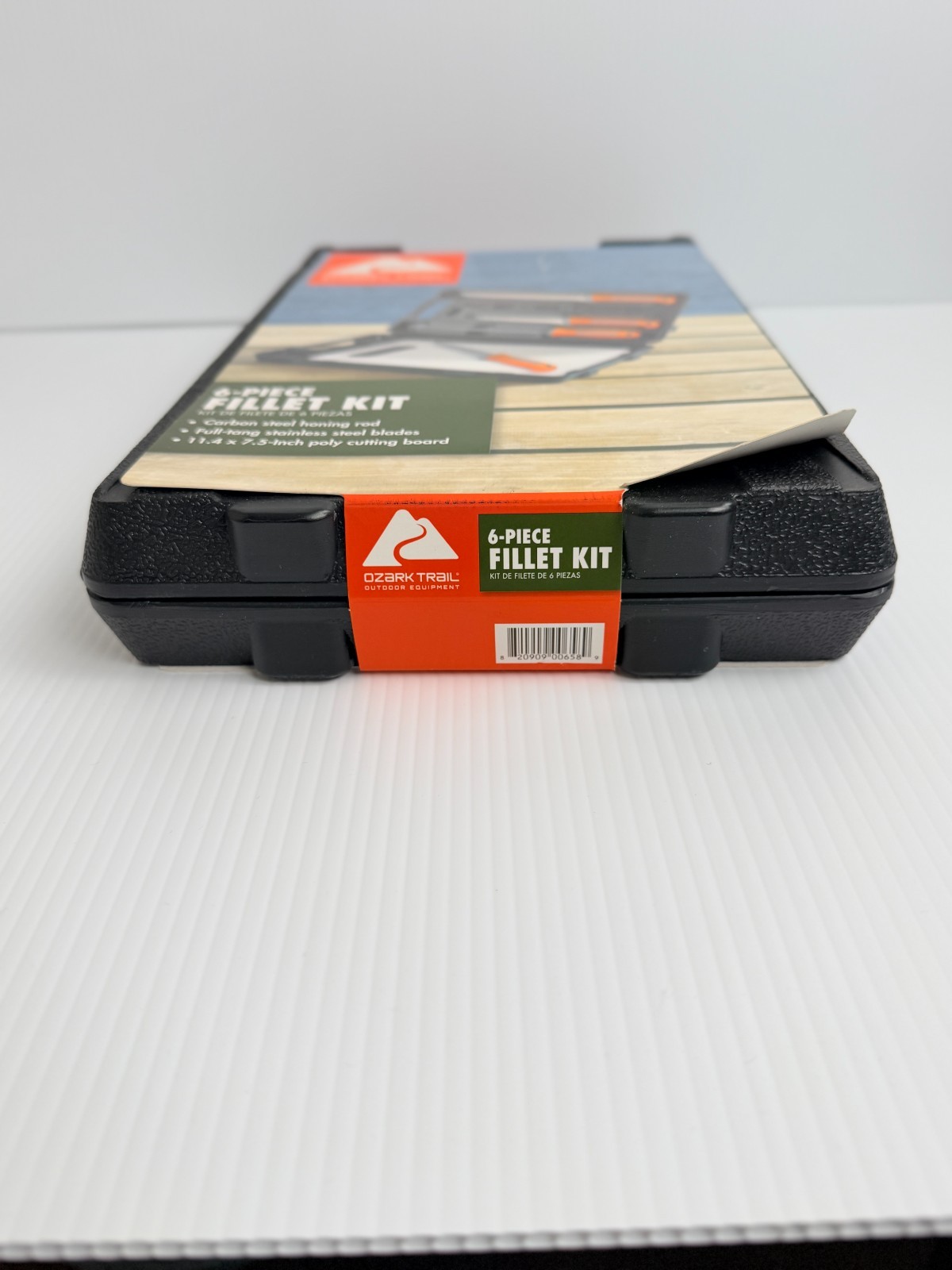Ozark Trail 6 Piece Fillet Knife Kit Cutting Board Carry Case Set