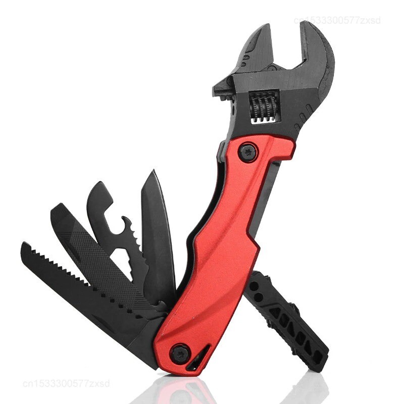 Multi Function Knife Tool With Screwdriver Wrench Purpose Travel Pocket Folding