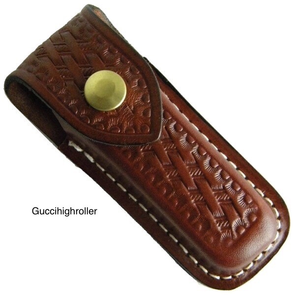Swiss Army Zermatt Leather Knife Sheath Pouch, Victorinox 33202 or 4.1099.13 NIB