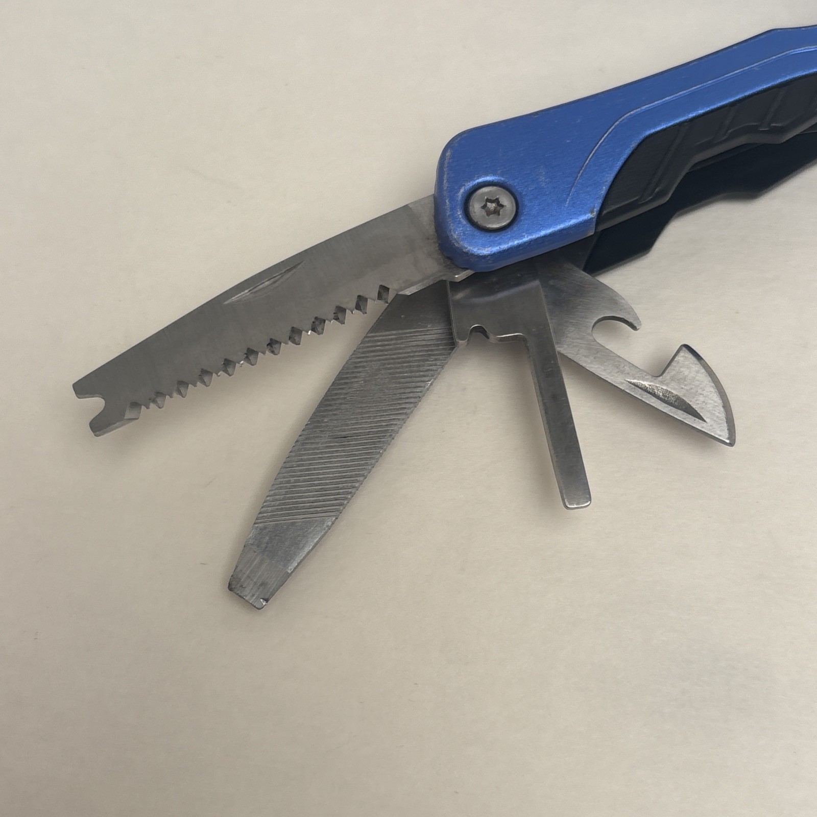 PT Multitool Pliers Spring-Loaded Pocket- Sized Blue Camp Hunt Fish Survival
