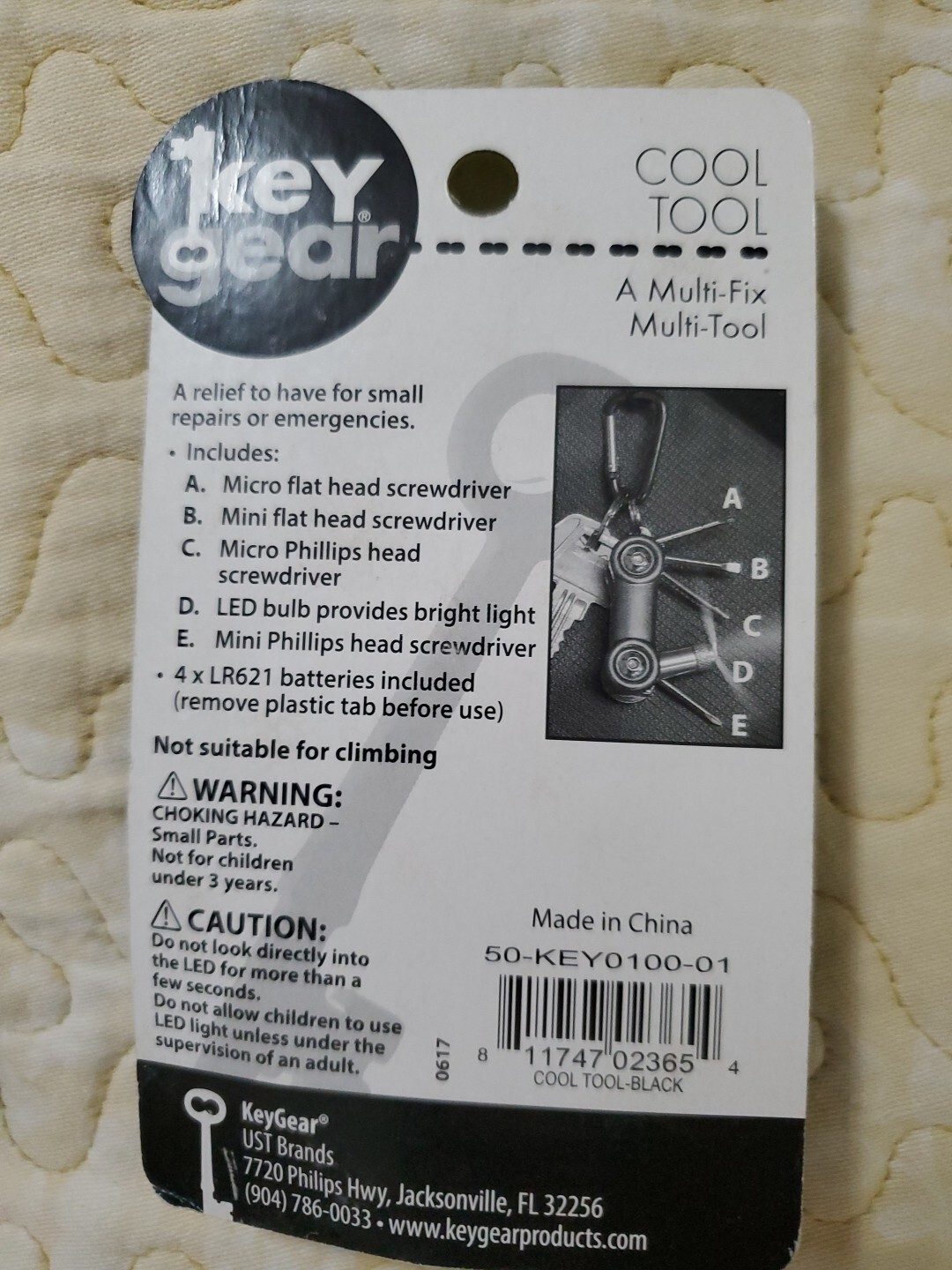 MULTI Cool Tool fix black keychain survival preparadness Key Gear stocking stuf