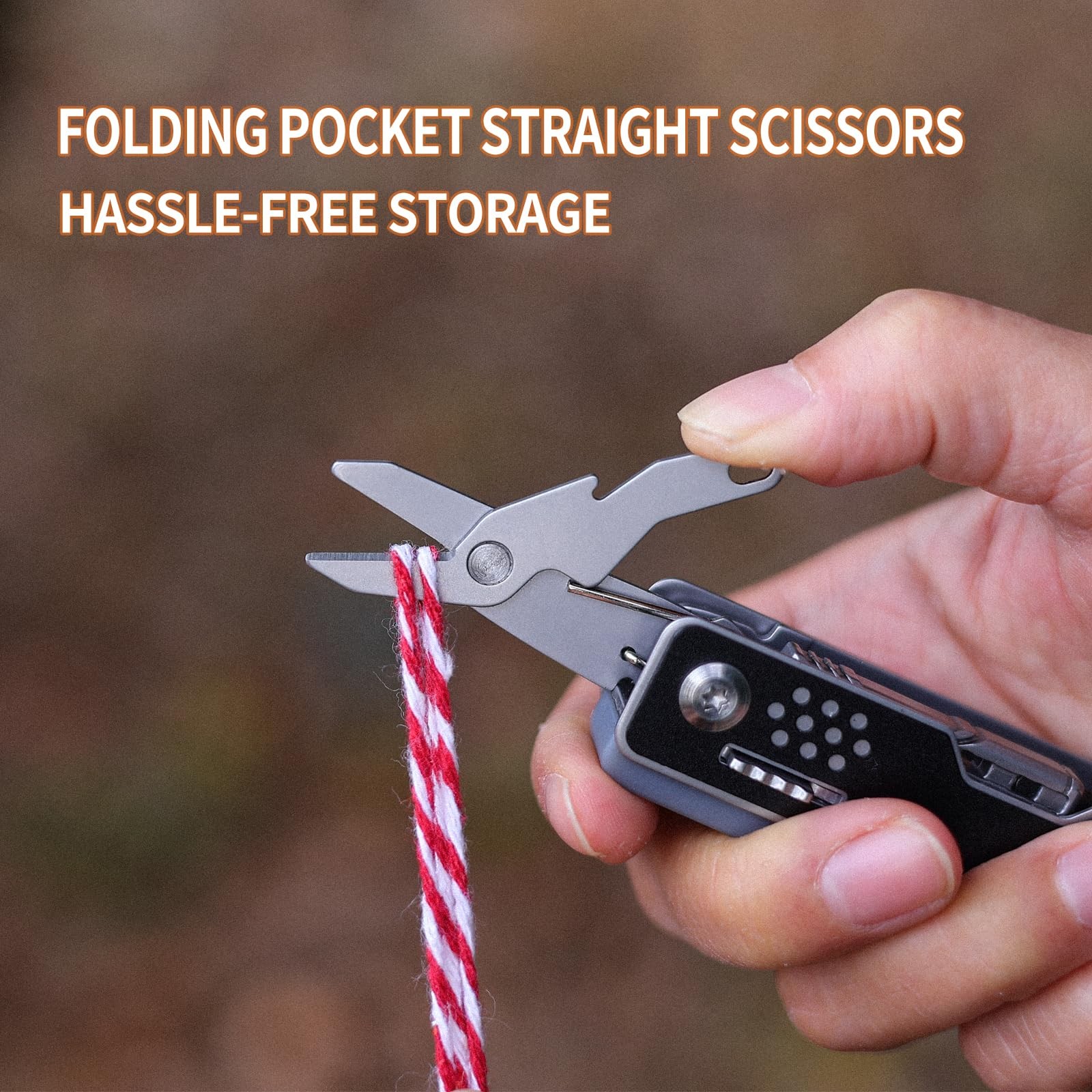 Multi-Tool, 7-in-1 Folding Knife Multi-Purpose Tool with Accessory Switch, Sc…
