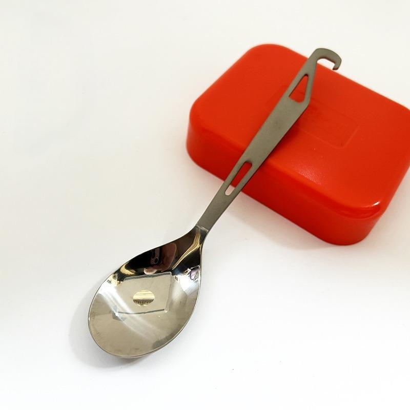 EDC Pure Titanium Spoon with Bottle Opener Lightweight Camping Outdoor Flatware