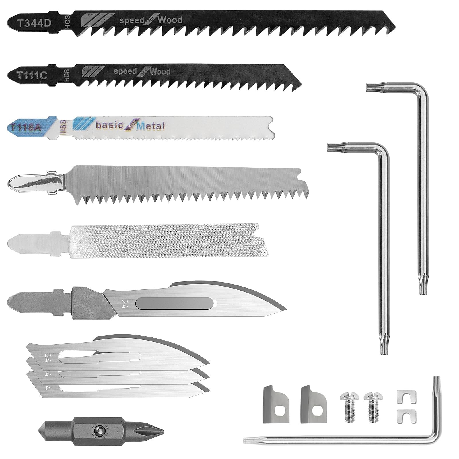 BIBURY Multitool Pliers Spare Parts Kit, Replaceable Wire Cutter, Screwdriver &
