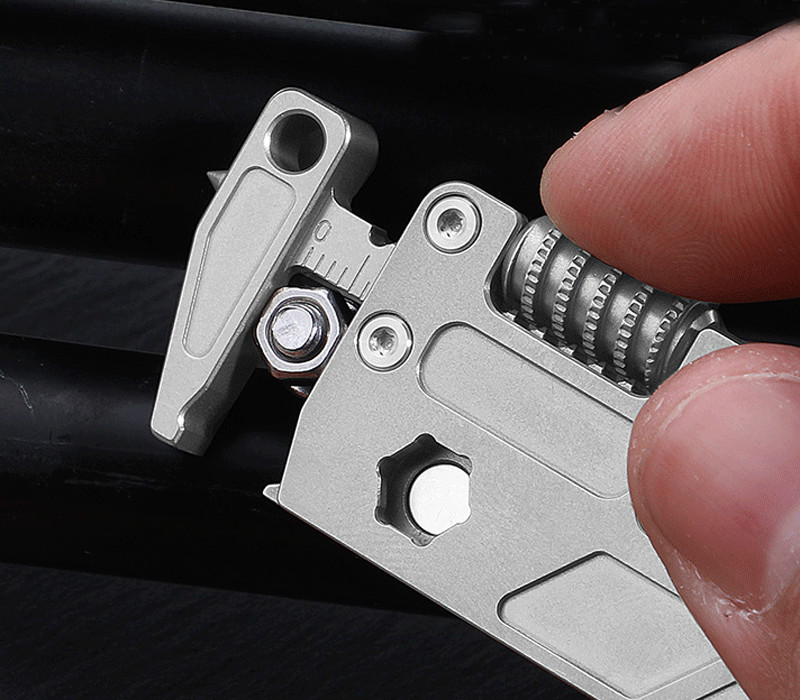 For EDC Titanium Alloy Multi Tool Adjustable Wrench Pocket With Bit Holder HOT