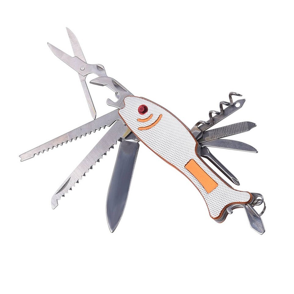 Mad Man Fisherman’s Friend Multi-Tool Bottle Cork Opener Screwdriver Keychain