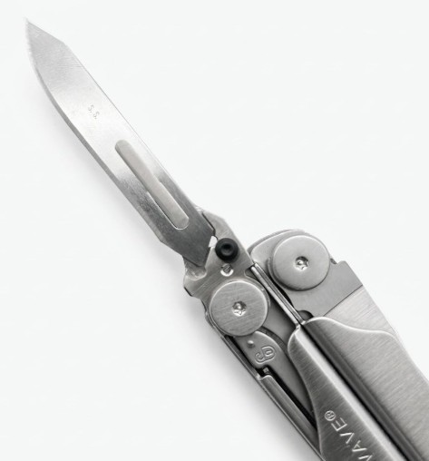 Scalpel Mod compatible with Leatherman Wave, Surgical Blade Adapter, Stainless S