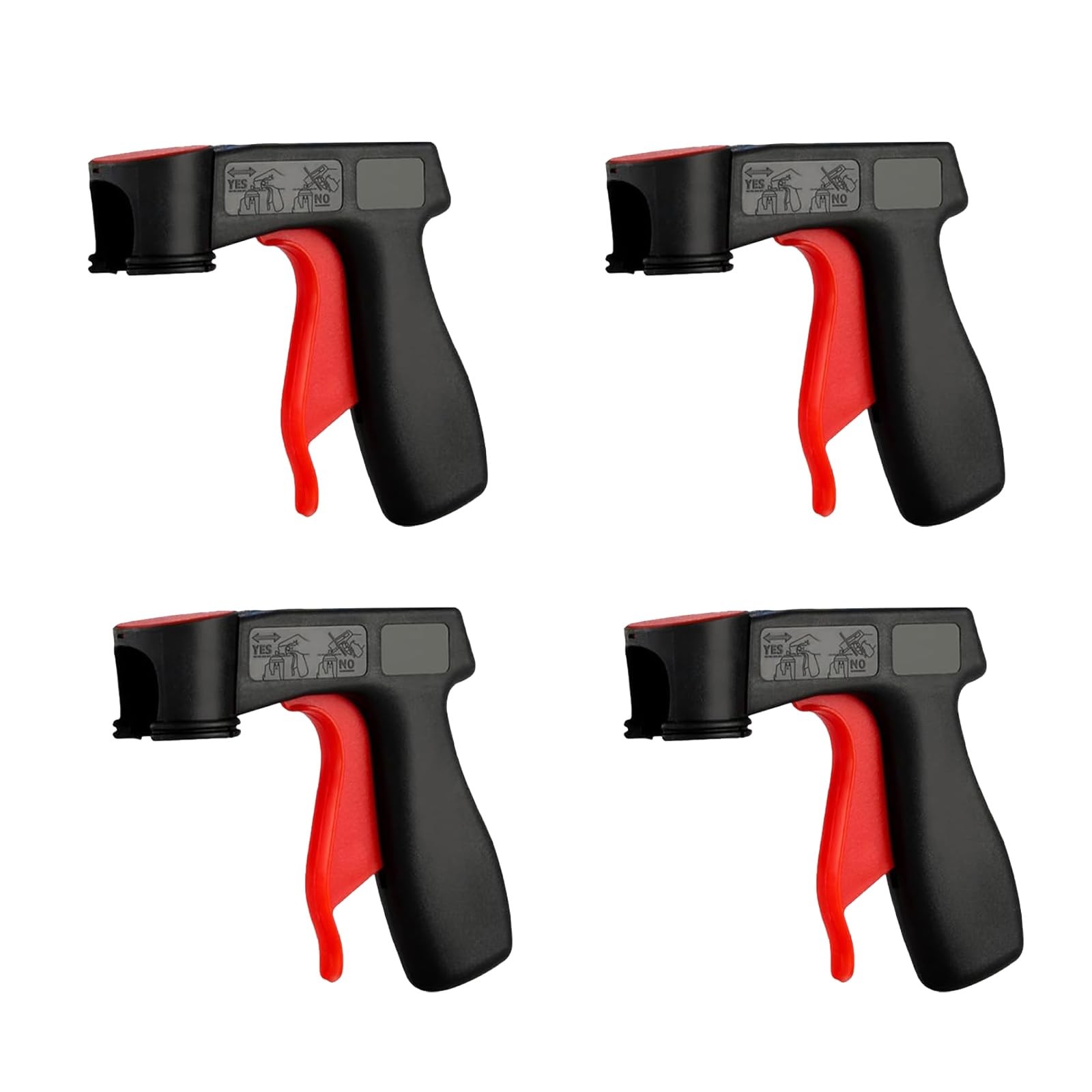 Ready-to-use aerosol trigger handles that convert aerosol cans into spray gun…