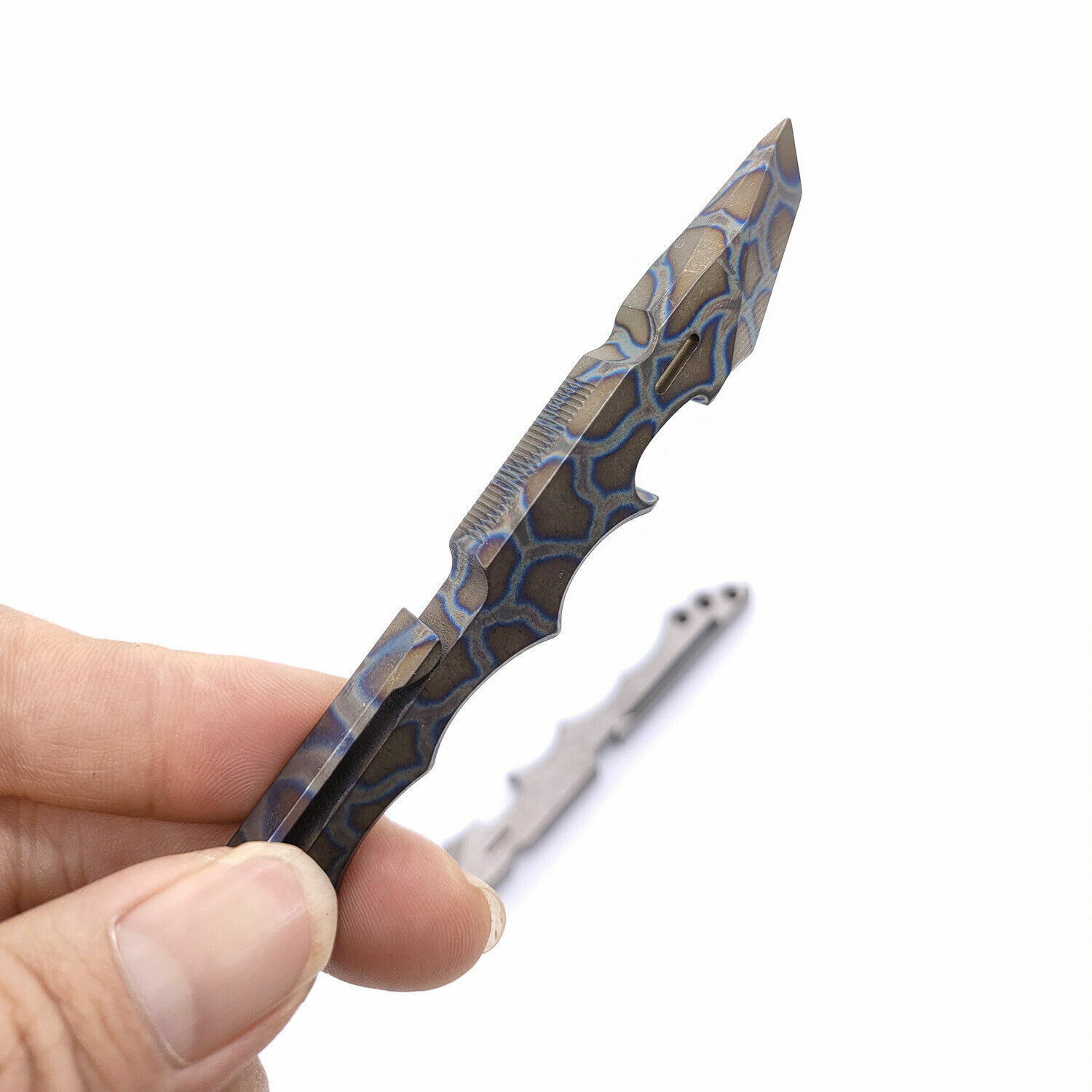 EDC Solid Titanium Tactical Survival Multi Pocket Tool Pry Bar Crowbar Opener
