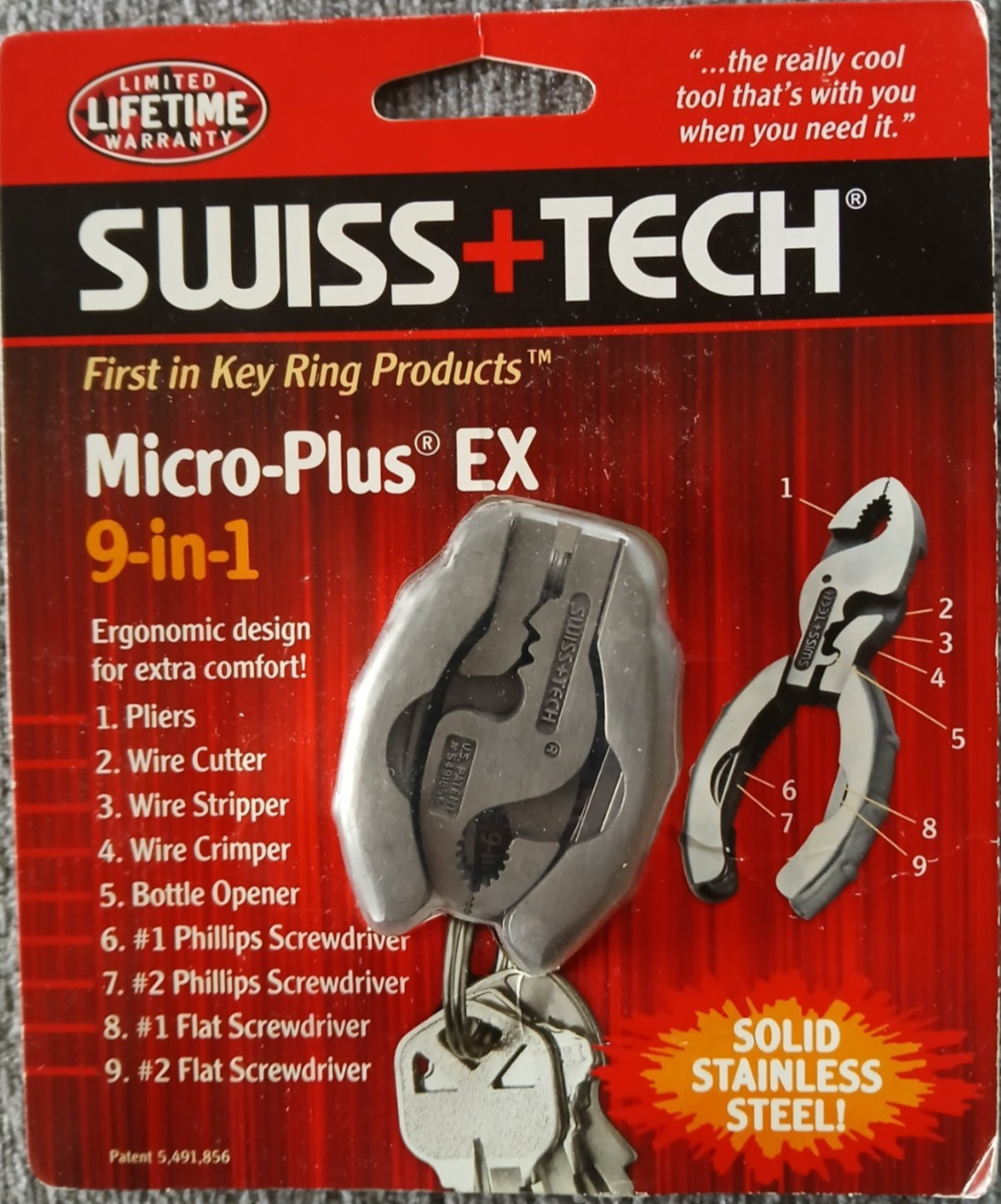 Swiss+Tech Micro-Plus EX 9-in-1 Multi-Tool Pliers Camp Hike Fish New in Package