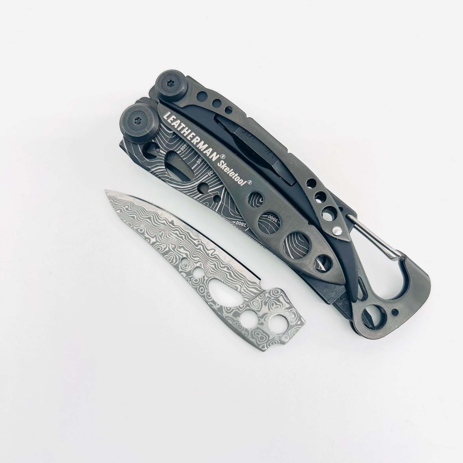 [USA Stock] – VG10 Damascus Blade for LEATHERMAN Skeletool, EDC Knife Upgrade