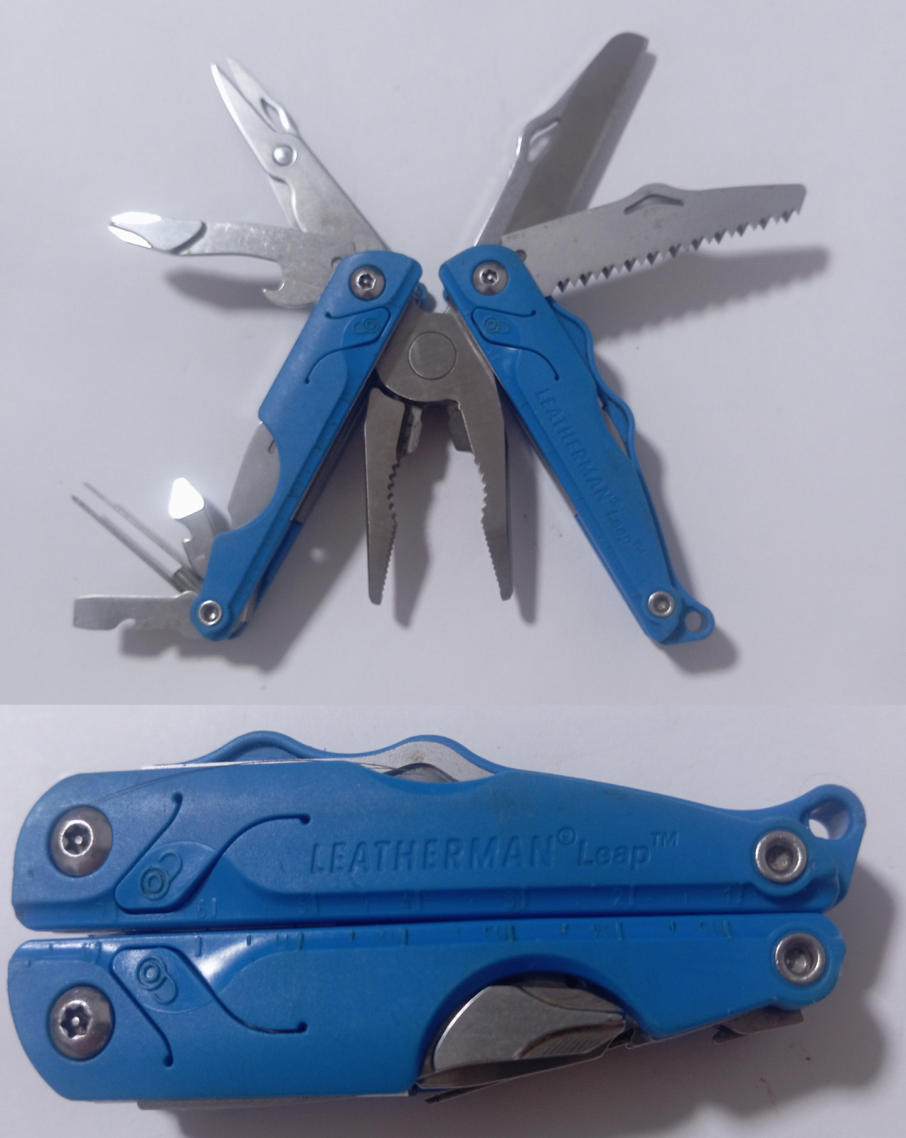 🔥🔥🔥 Leatherman Leap Blue Multi Tool Retired Very Rare
