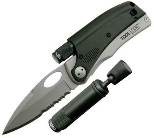 Tool Logic SLPRO 1 , Folding Knife & Magnetic LED Flashlight, SLP1-T
