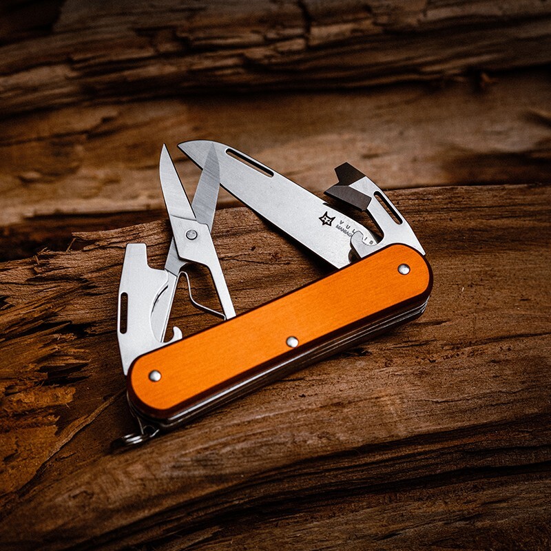 Fox Knives Vulpis 4-in-1 Multitool Pocket Knife Folding Pocket Survival Tools