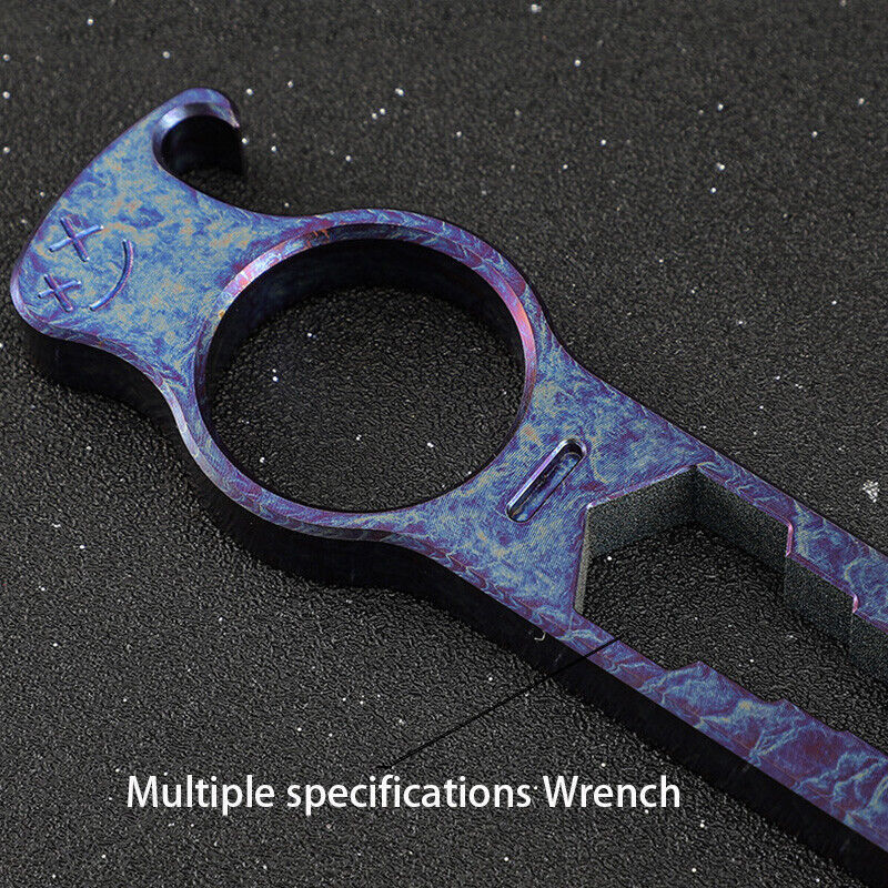 New EDC Titanium Alloy Tactical Crowbar Multi Tool Outdoor Pry Bar Opener Wrench