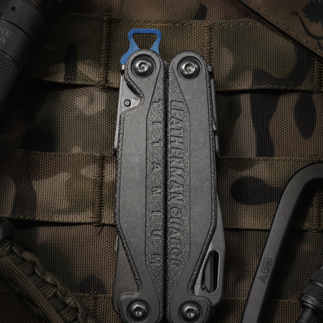 Titanium Pocket Clip Fits Leatherman Wave Surge Charge TTi Multitool Carry Hook