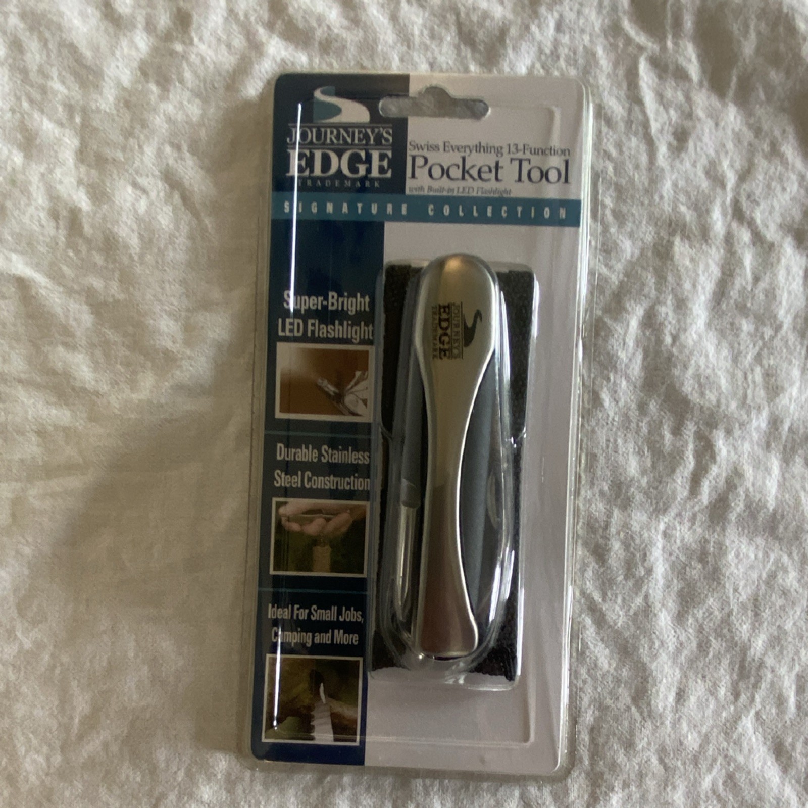 Journey’s Edge Swiss Everything 13-Function Multi-Tool LED Flashlight Silver