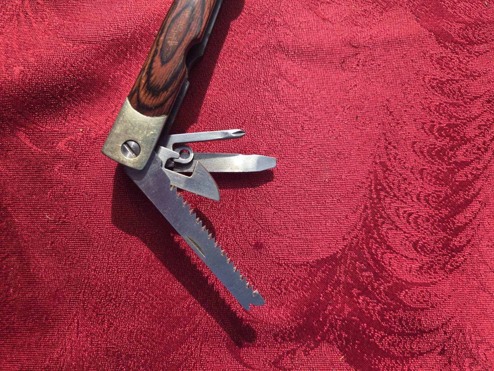 Appalachian Trail Multi-Tool 18-1 Tool – Stainless Steel Wood inlay