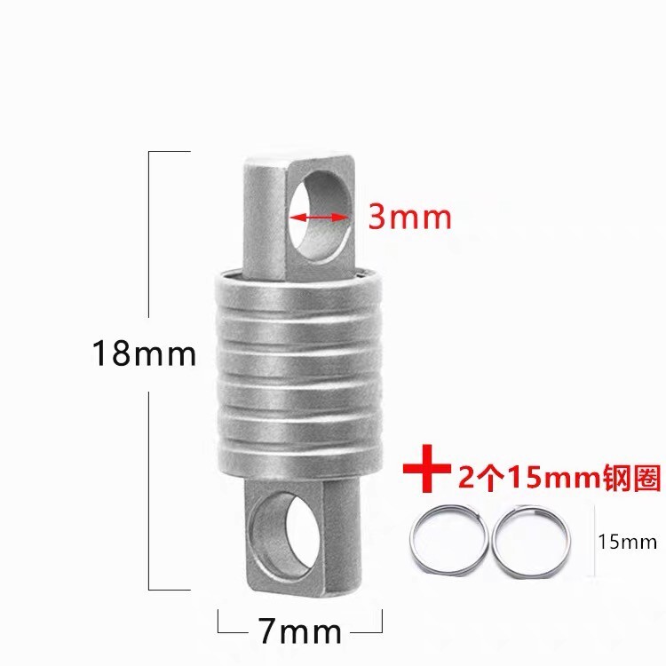 New EDC Mini Titanium Alloy Waterproof Case Portable Keychain Pendant Multi Tool