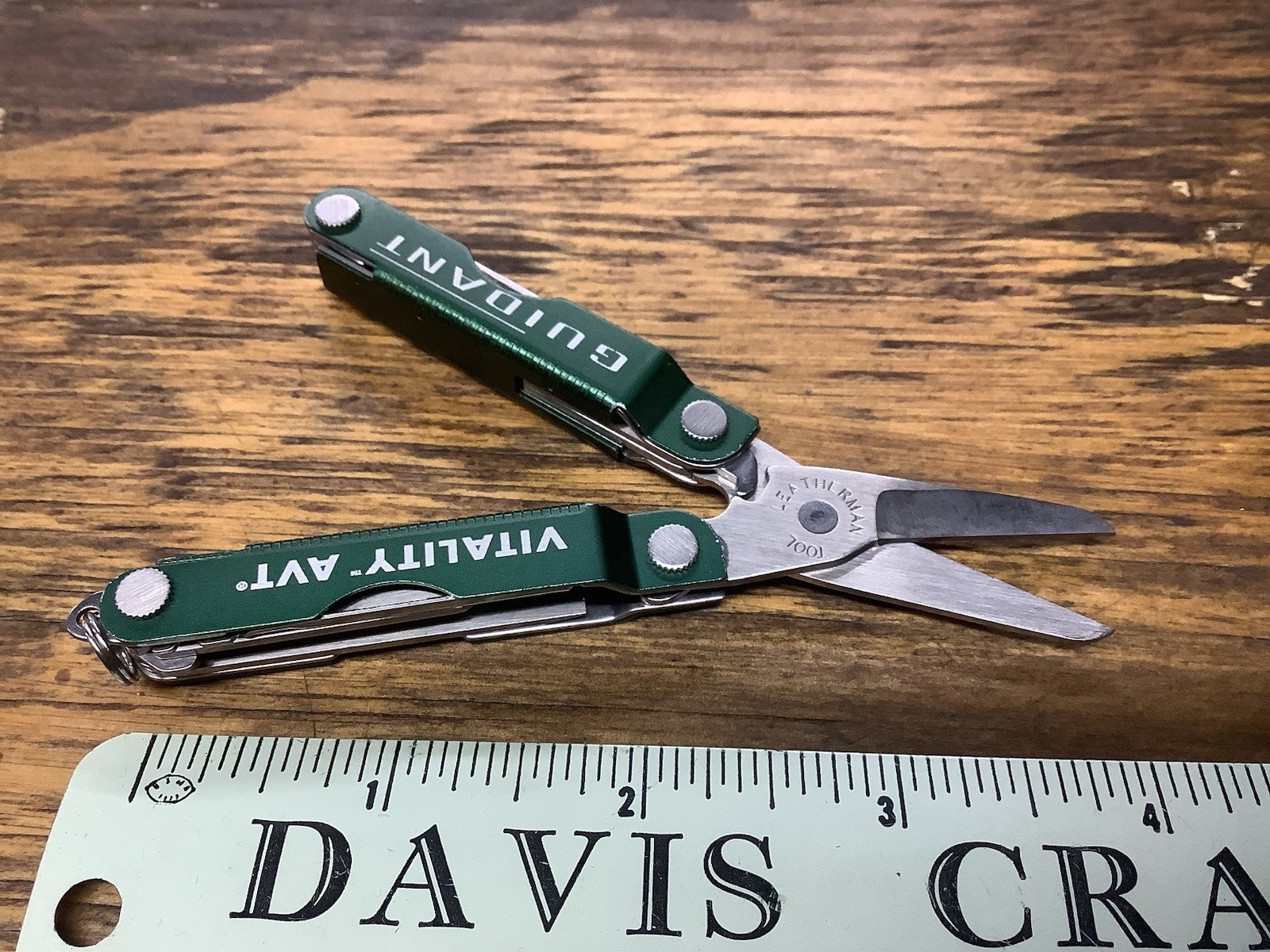 Leatherman Micra Green multi-tool Excellent USA Guidant Vitality Avt Advertising