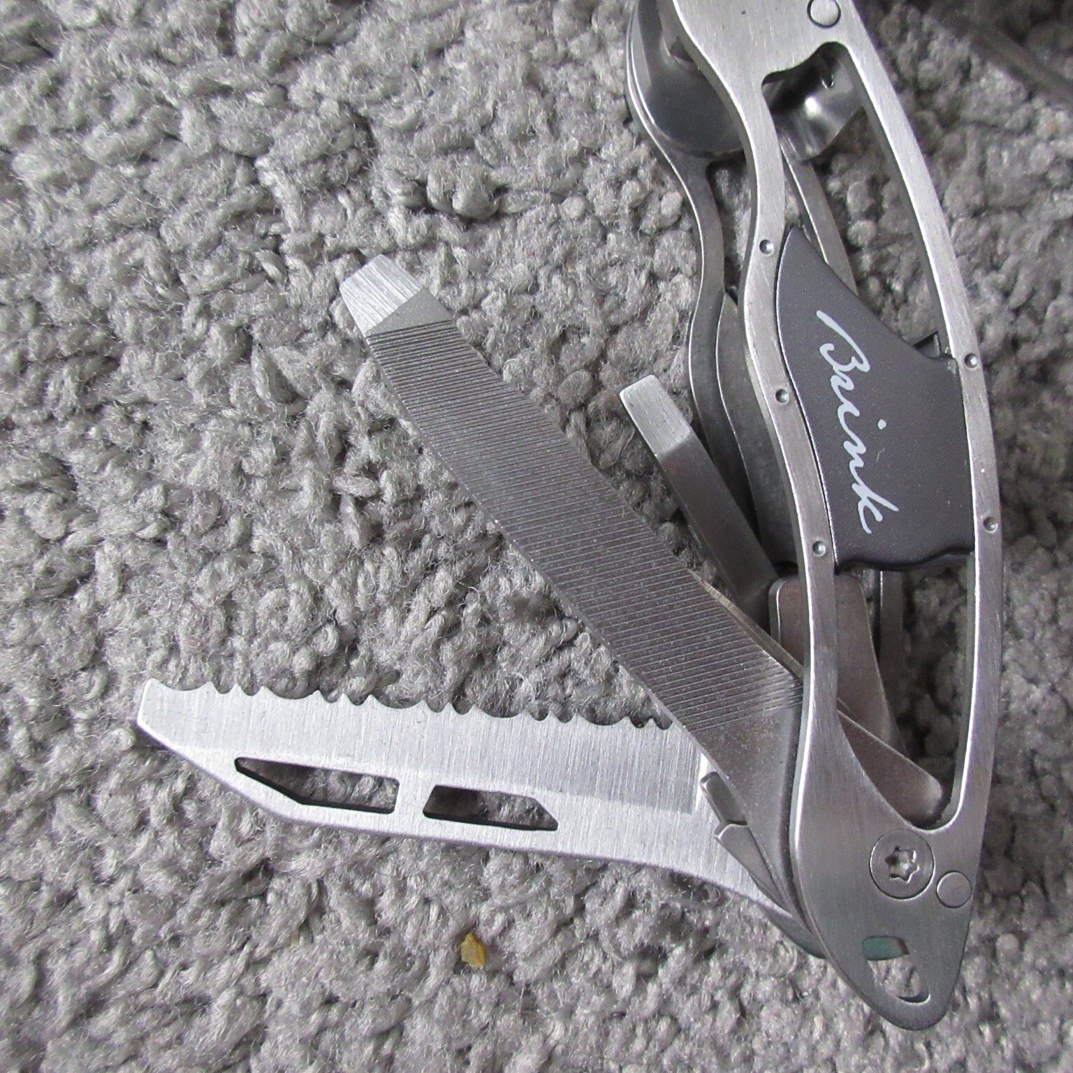 NEW NIB BRINK PRESENT TIME MULTI TOOL TOUCH MODERN 13 FUNCTIONS UTILITY CAMPING