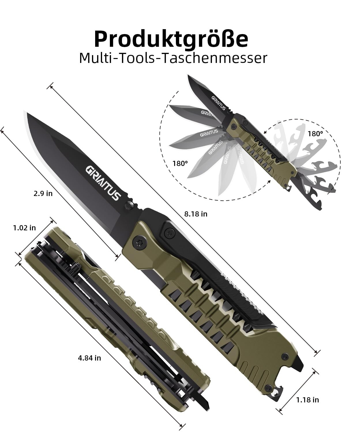 17in1 Multitool Knife Set – Perfect Gift for Men, Camping & Outdoor