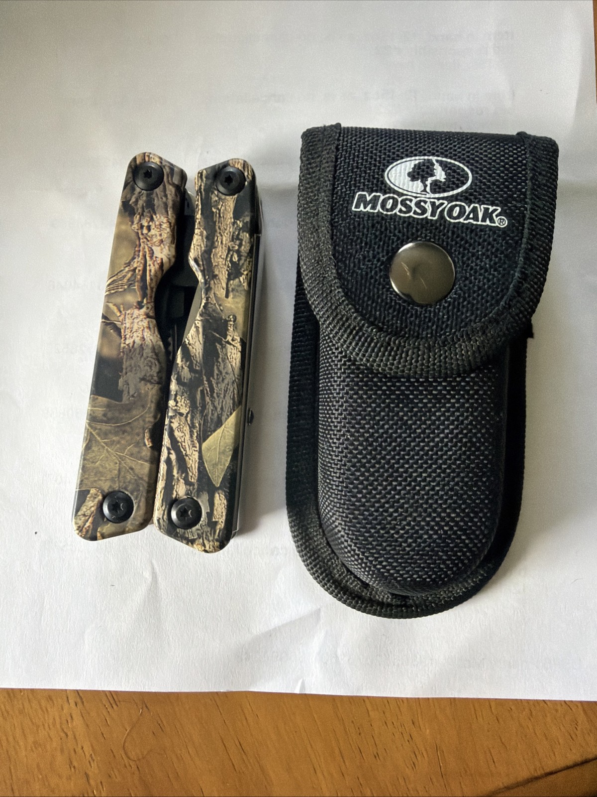 MOSSY OAK 13-in-1 Multi-tool Multi Function Pliers-Folding Pocket Tool w/Sheath