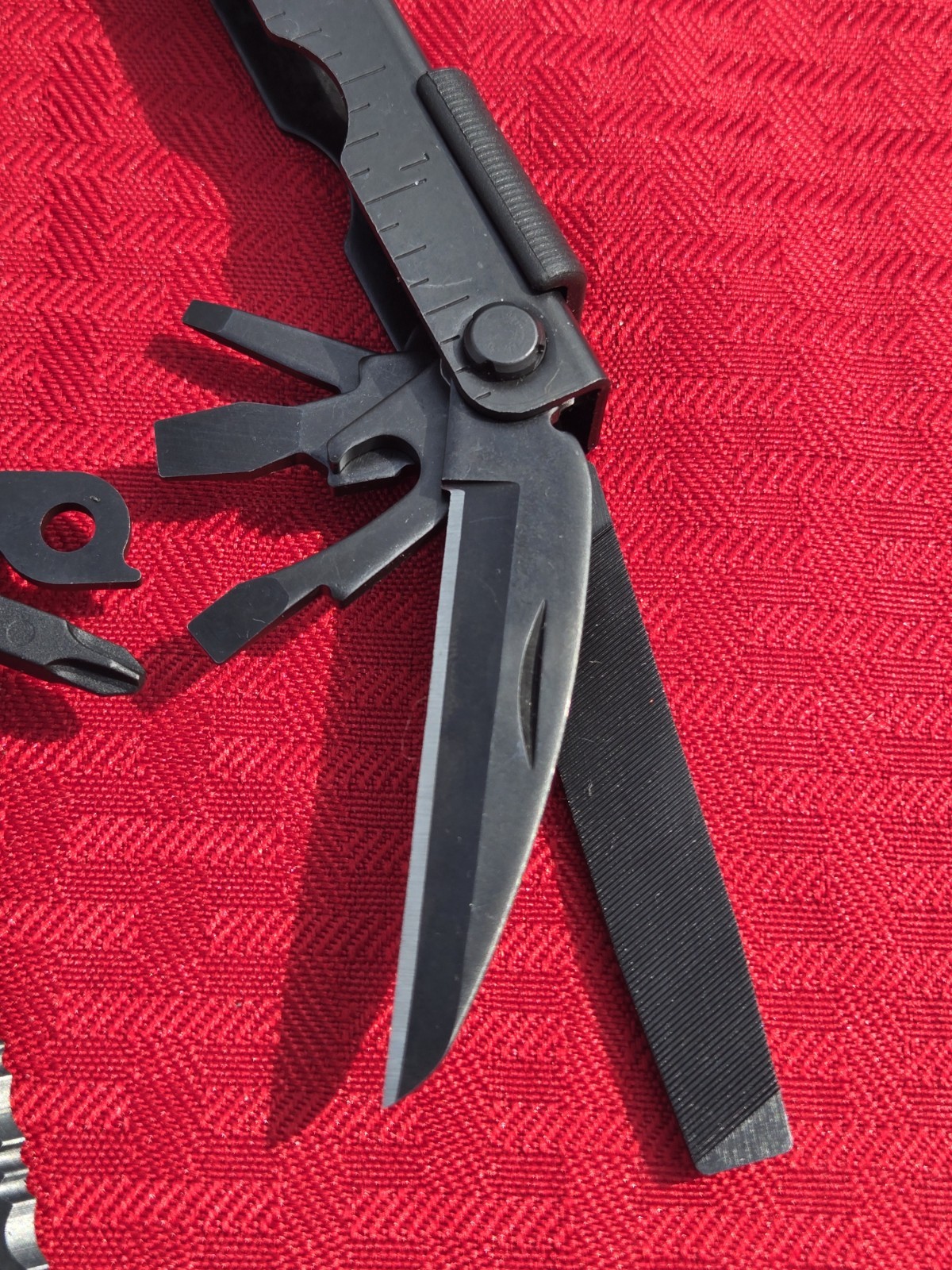 GERBER MP600 Black Oxide Finish Multi Tool Knife Plier w/sheath Carbide USA EXC