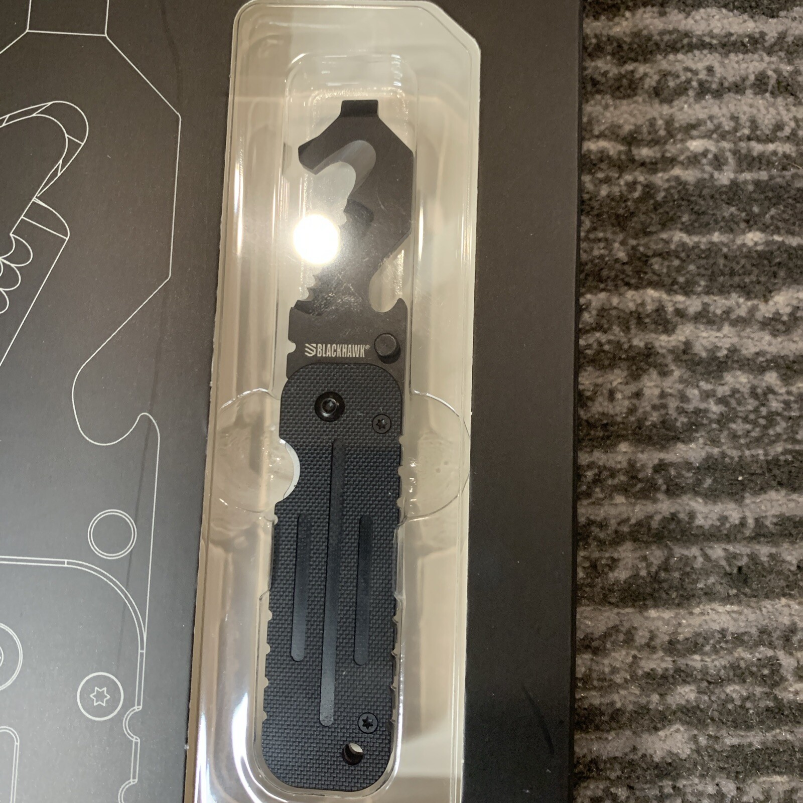 BLACKHAWK HAWKHOOK Compact Survival Multi-tool New Military Friendly Camping Car