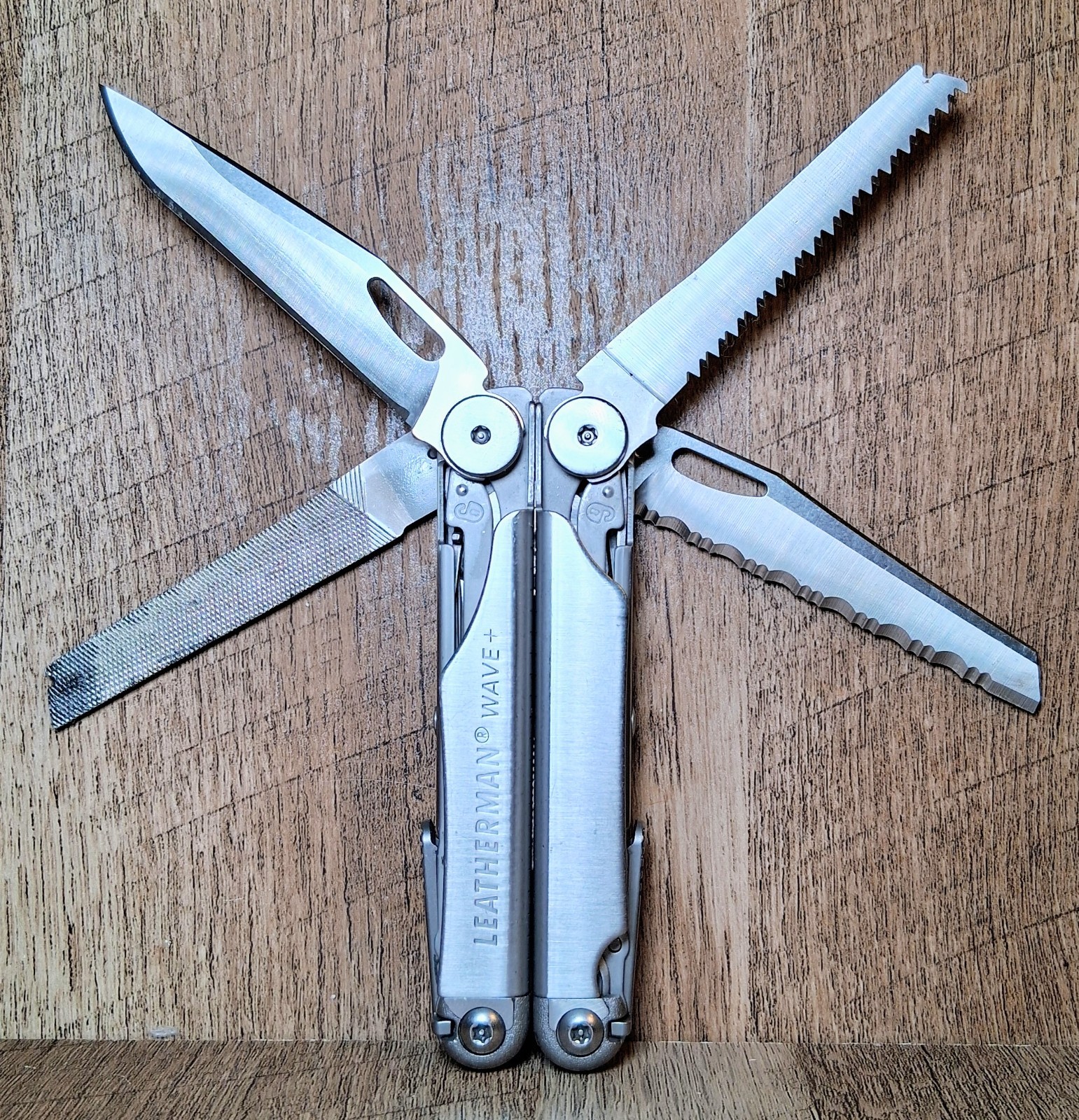 Leatherman Wave + Plus MultiTool Silver Clean/Oiled Great Condition FAST SHIP