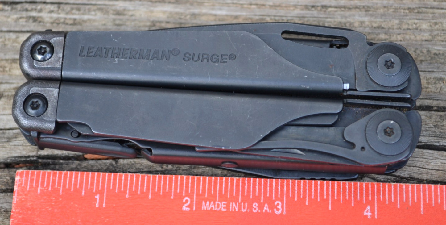 Leatherman Surge Black Oxide Stainless Multi-Tool Knife & Scissors With Sheath