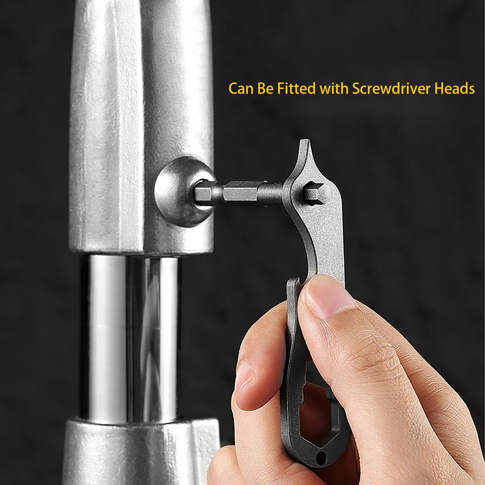 Titanium EDC Tools – Mini Multitool Pry Bar, Bottle Opener, Screwdriver, Hex …