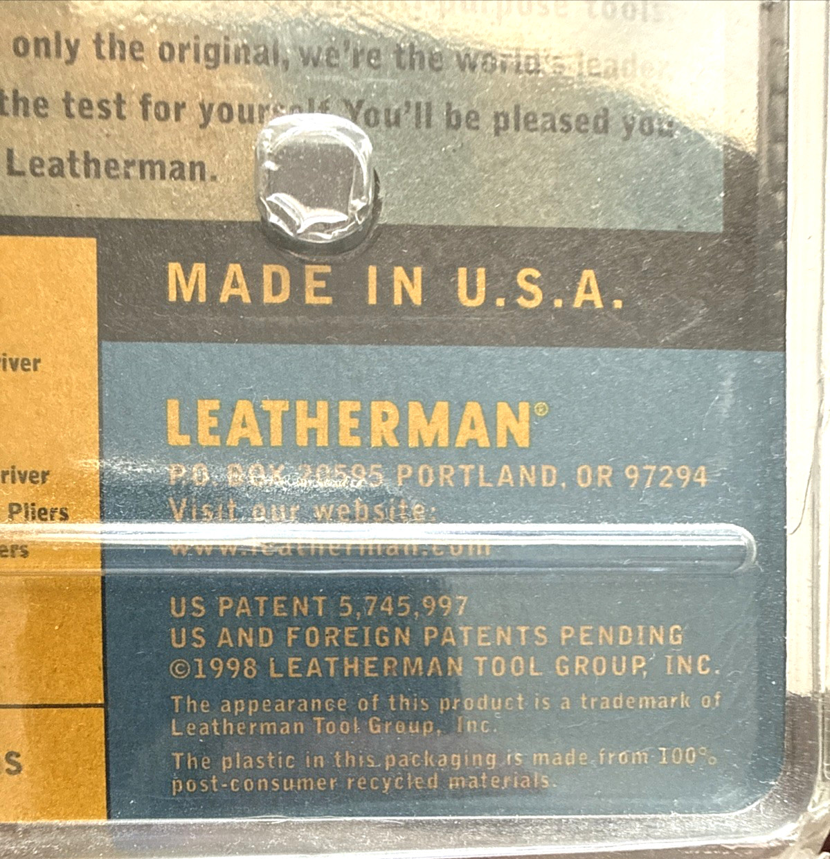 Leatherman PST ll Multi-Tool & Tool Adapter USA