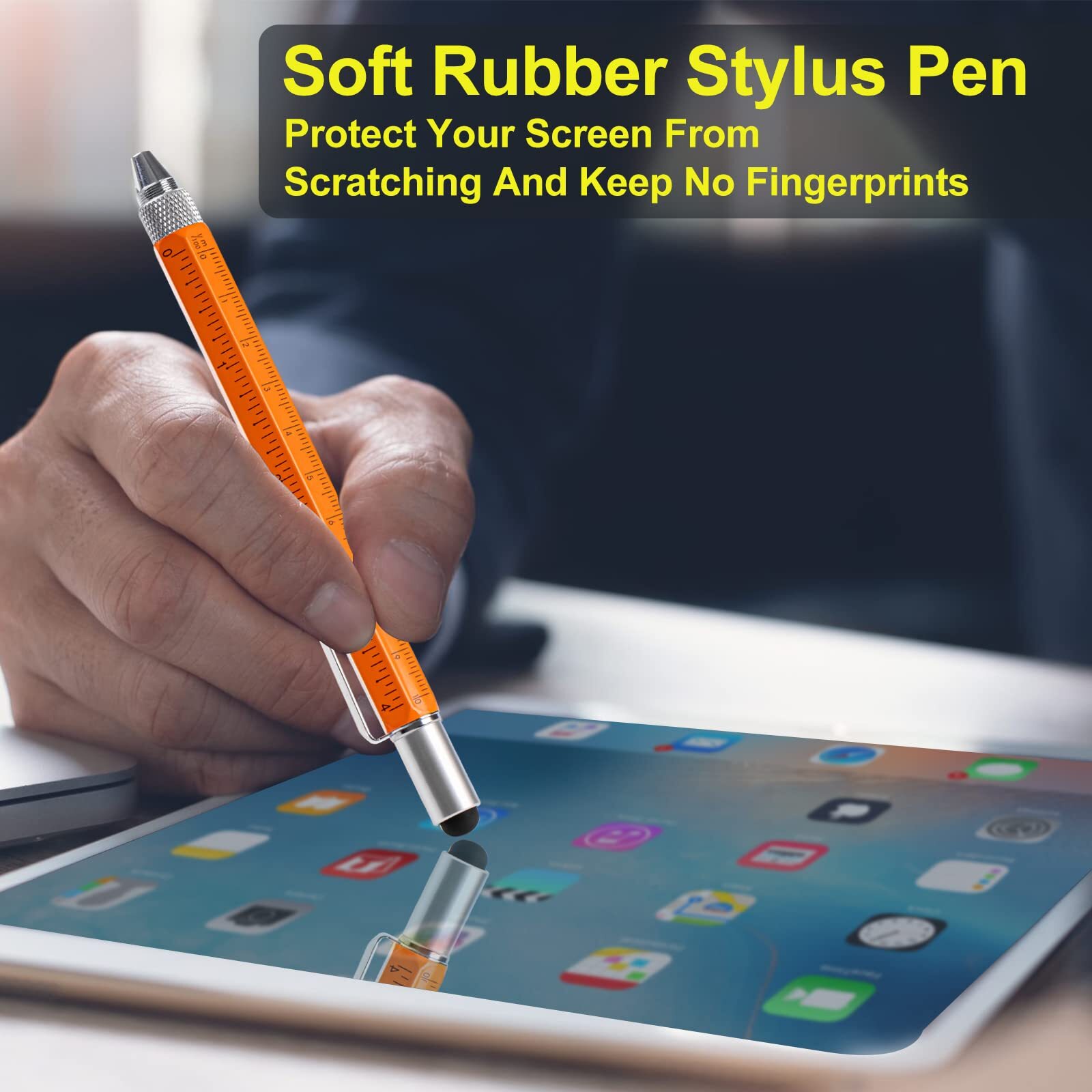 Gifts for Men Dad Him 9 in 1 Multitool Pen Set with LED Stylus Level Screwdri…
