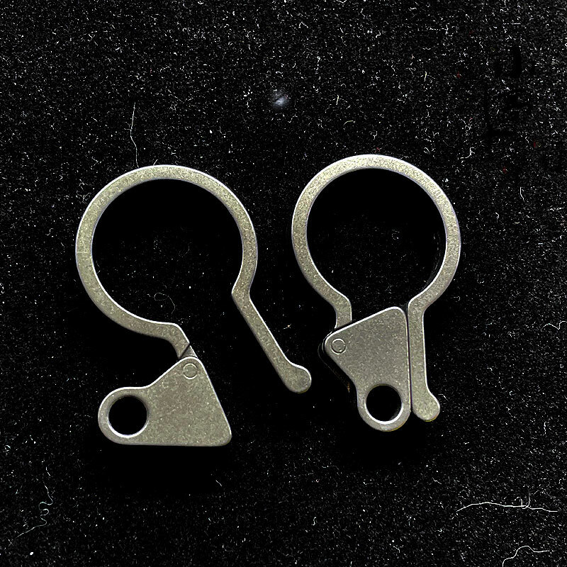 Titanium Alloy Side Open Keychain Tool EDC DIY Pendant Hanging Buckle HangingEDC