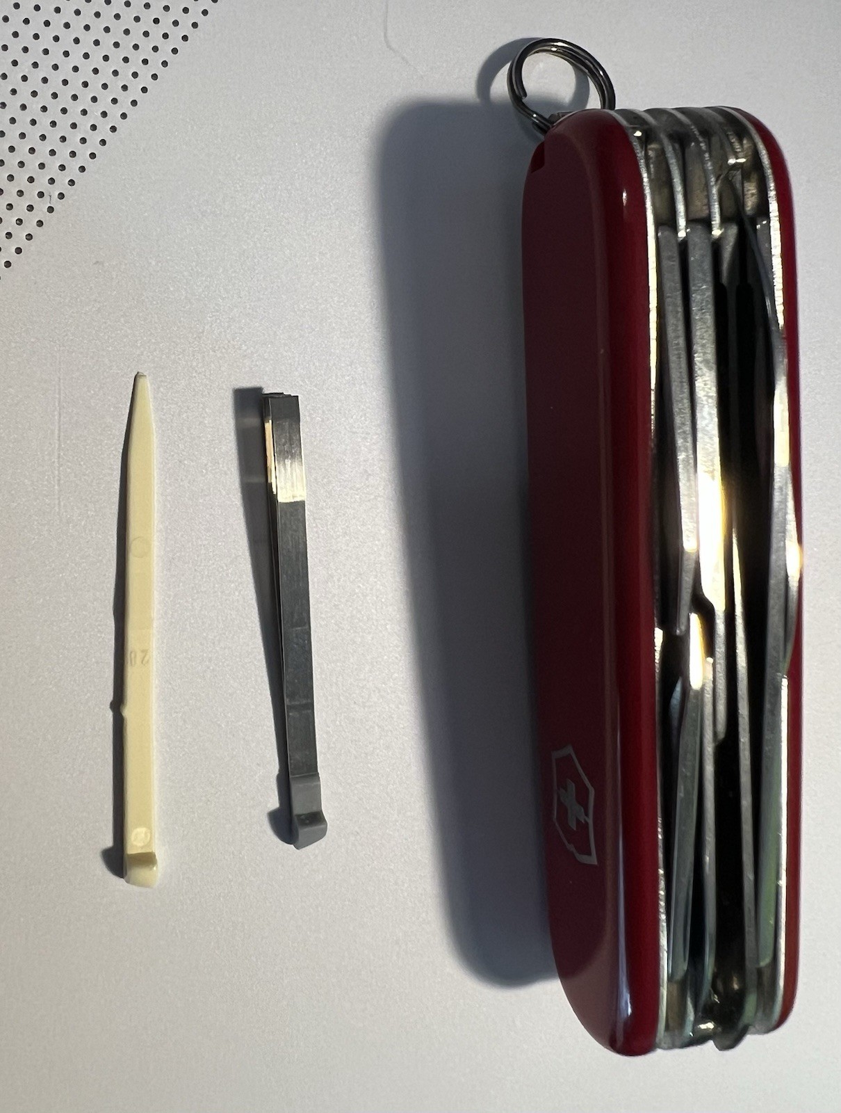 Victorinox Officer Suisse Multi-Tool Knife Red 8 Tools Stainless Steel