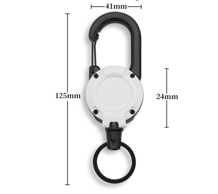Retractable key rings retractable keychain