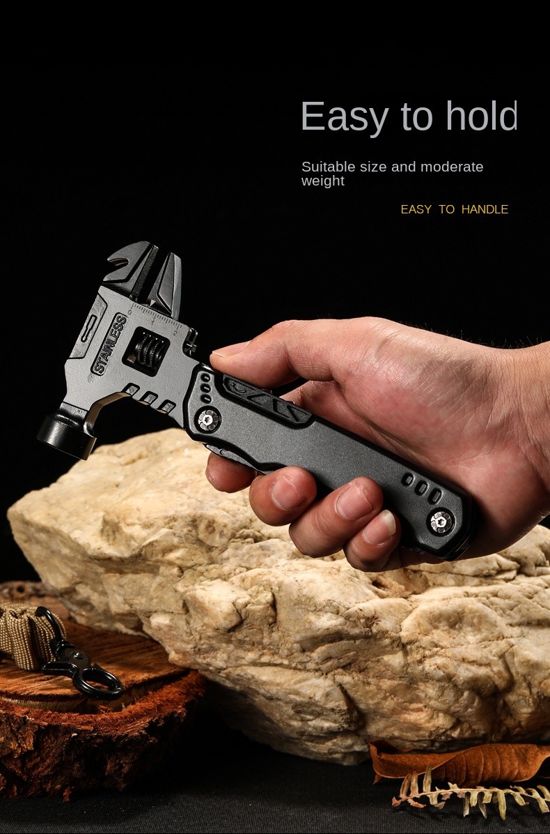 Multitool Pliers Stainless Steel Claw Hammer Camping Hunting Survival Gear Kit