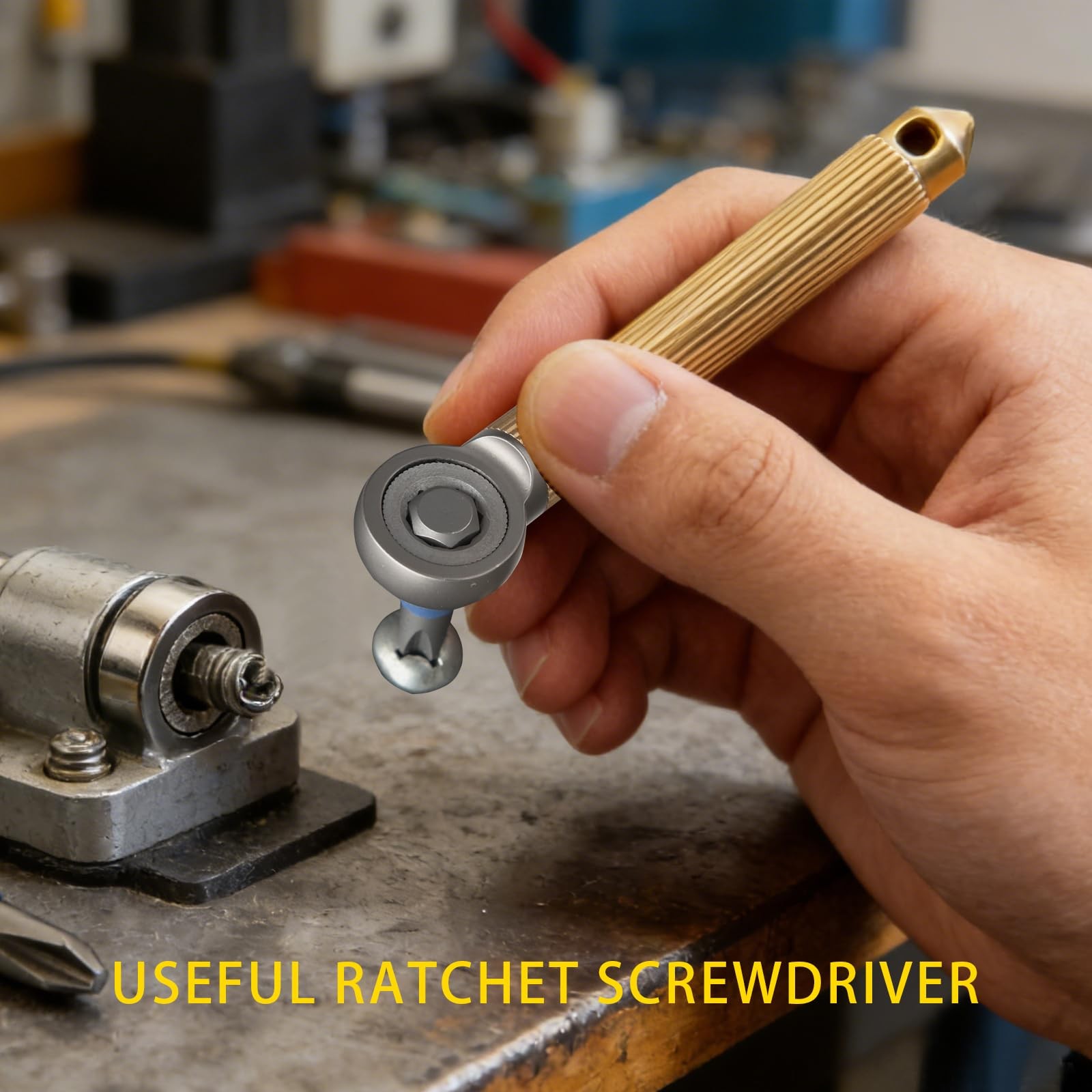 EDC Tool, Mini Pocket Screwdriver, Ratchet Wrench with Window Breaker, Includ…