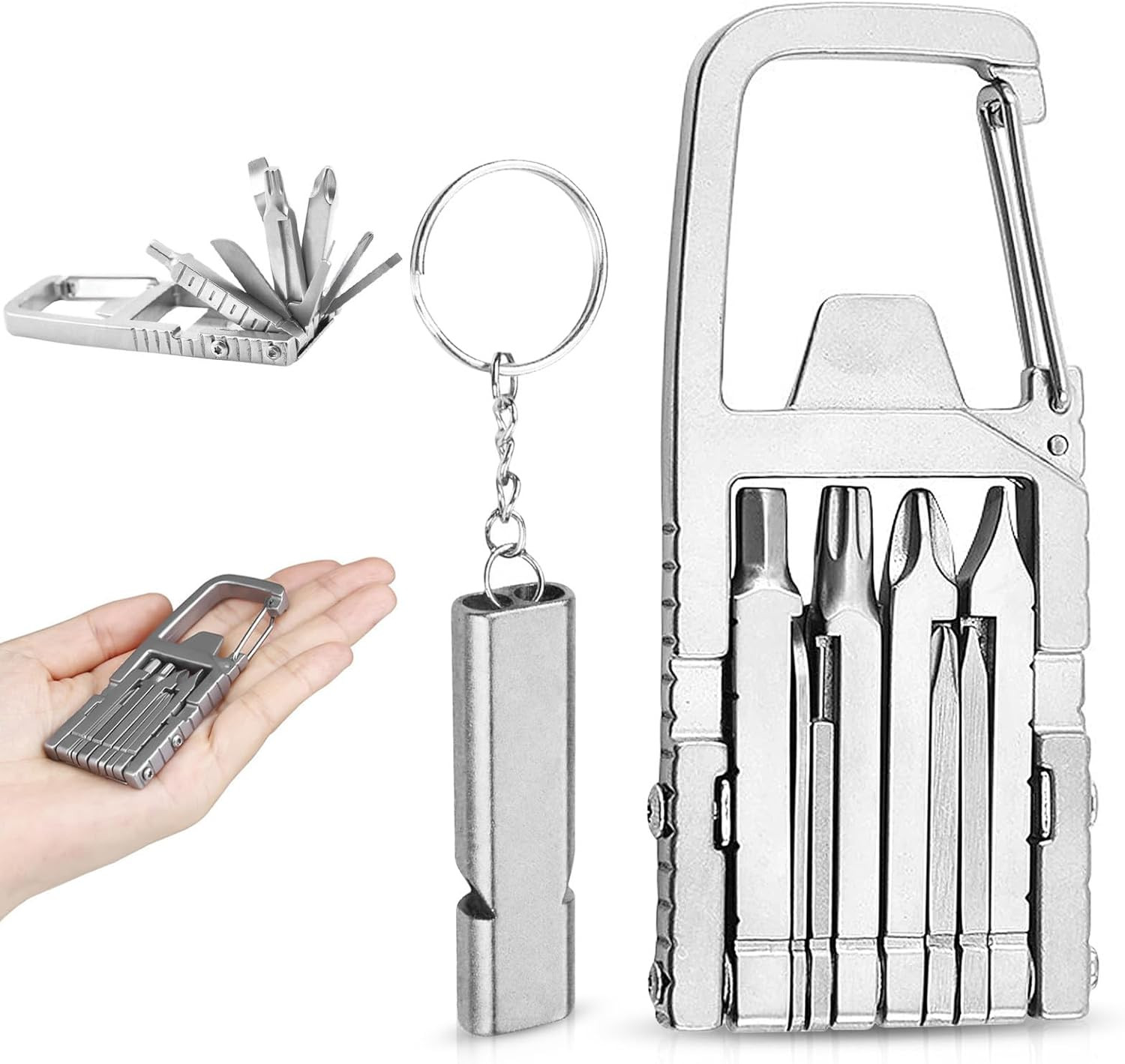13 in 1 Jawbreaker Mini Tool Self Defense,Jawbreaker Mini Tool with Bottle Opene