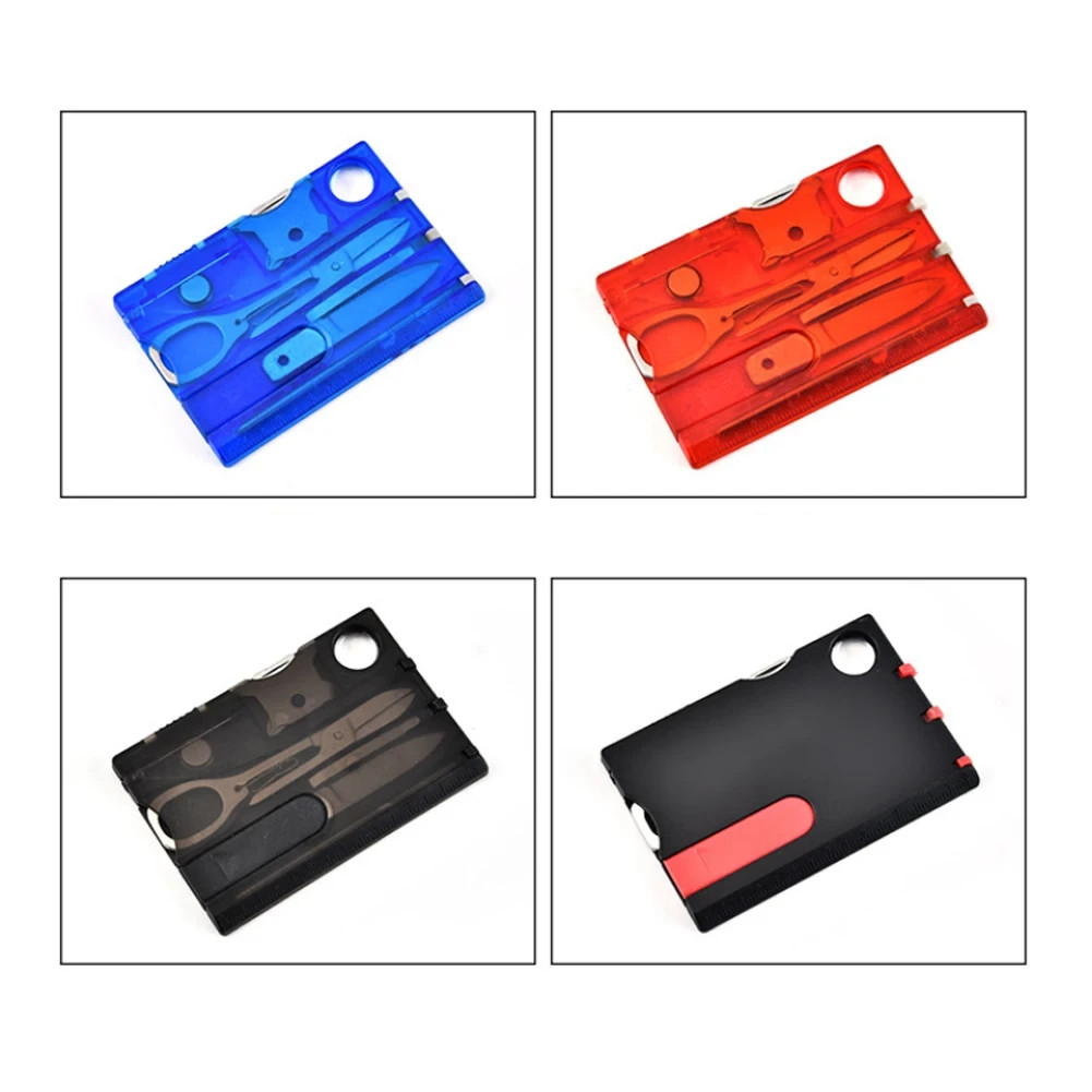 12-in-1 EDC Multitool Survival Tool with Knife Scissors Screwdriver Pocket Card
