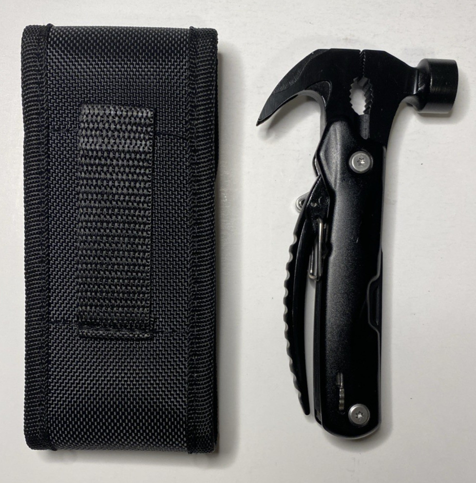 ForChic Hammer Multi-Tool 12-in-1 Folding Multitool w Carrying Case