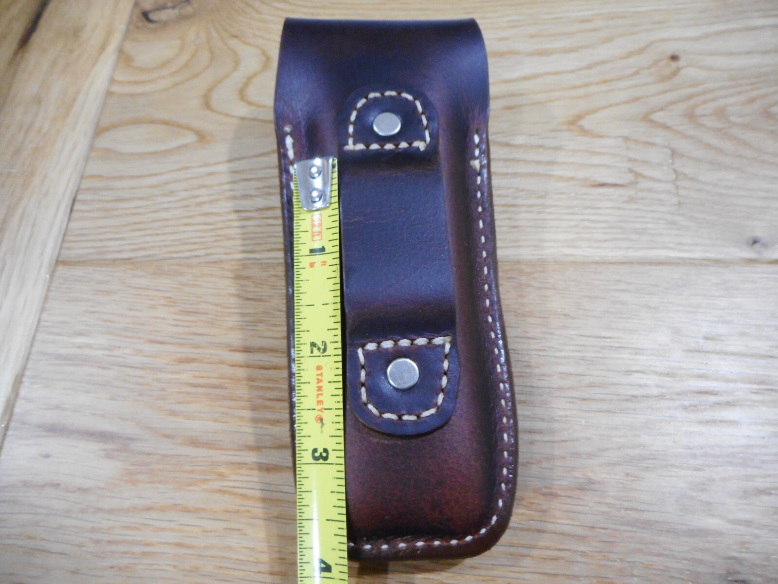Gerber MP600 or Diesel multi tool leather sheath. Sheath only. POW-MIA snap