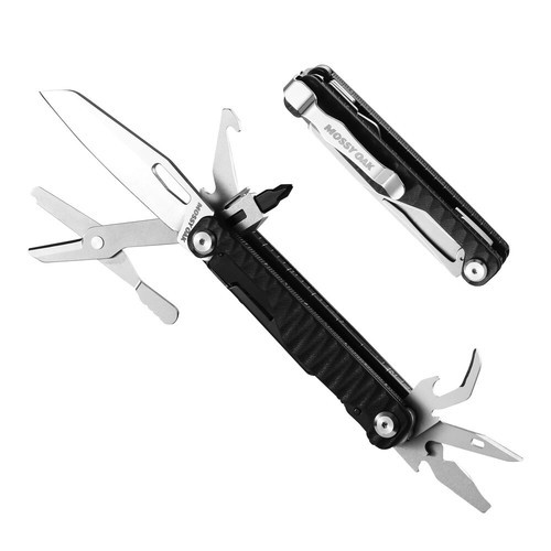 Mossy Oak 12 in 1 Pocket Multitool Knife with G10 Handle EDC Multi Tool Knife US