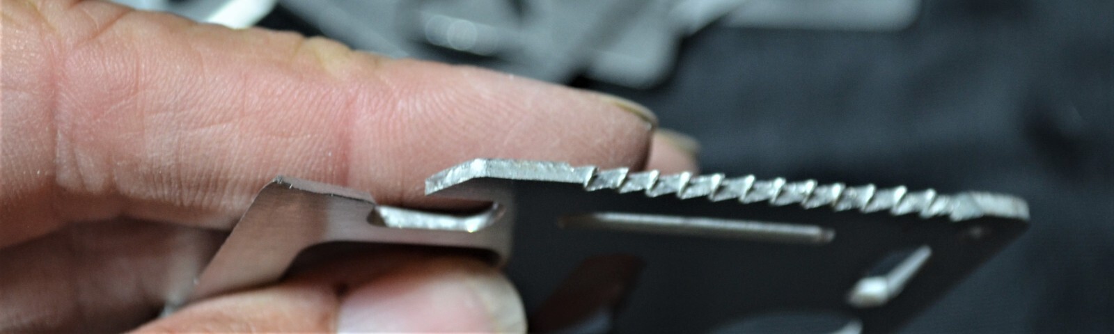 Wallet Multi Survival Tool Stainless Steel Credit Card Size Thin 11 in 1 Marked